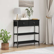 Console Table with Drawer Black oak 72.5 x 25 x 75 cm - Bargainia.com - 8721158793829 - 863521