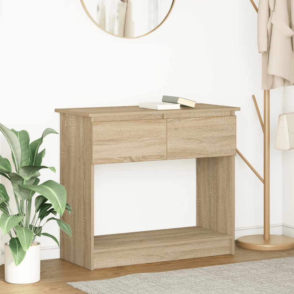 Console Table with Drawers Sonoma Oak 85.5x38.5x74.5 cm - Bargainia.com - 8721158703125 - 861393