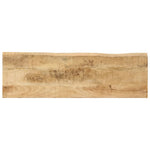 Console Table with Live Edge 105x33x76 cm Solid Wood Mango - Bargainia.com - 
