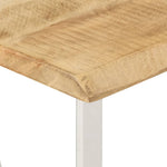 Console Table with Live Edge 105x33x76 cm Solid Wood Mango - Bargainia.com - 
