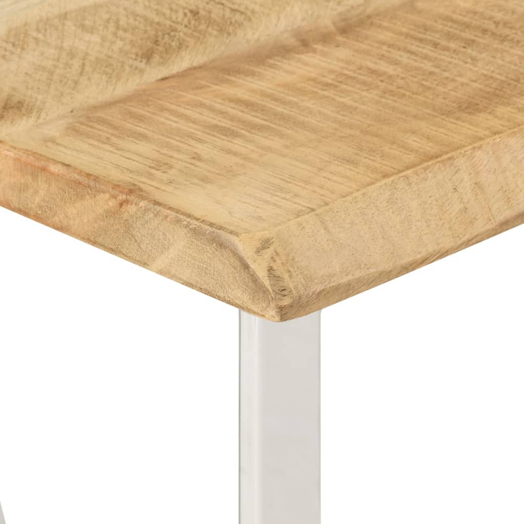 Console Table with Live Edge 105x33x76 cm Solid Wood Mango - Bargainia.com - 