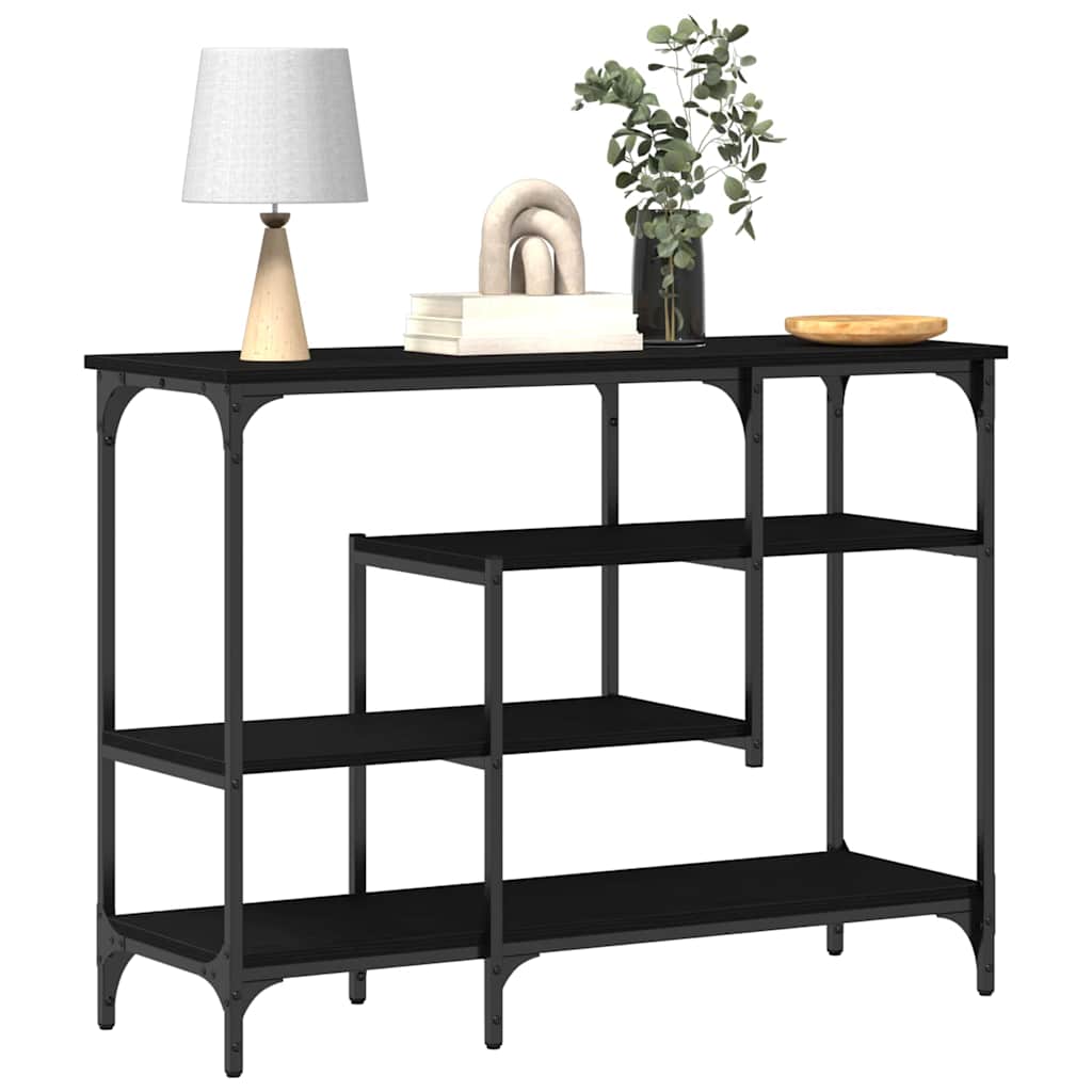 Console Table with Shelf Black oak 100 x 35 x 75 cm - Bargainia.com - 8721158794178 - 863561