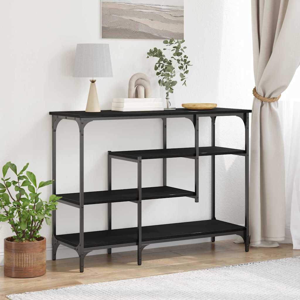 Console Table with Shelf Black oak 100 x 35 x 75 cm - Bargainia.com - 8721158794178 - 863561