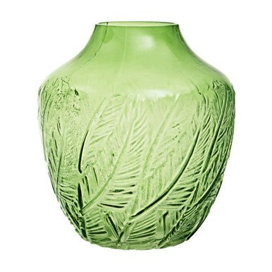 Corie Small Botanical Green Glass Vase - Bargainia.com - 5018705976617