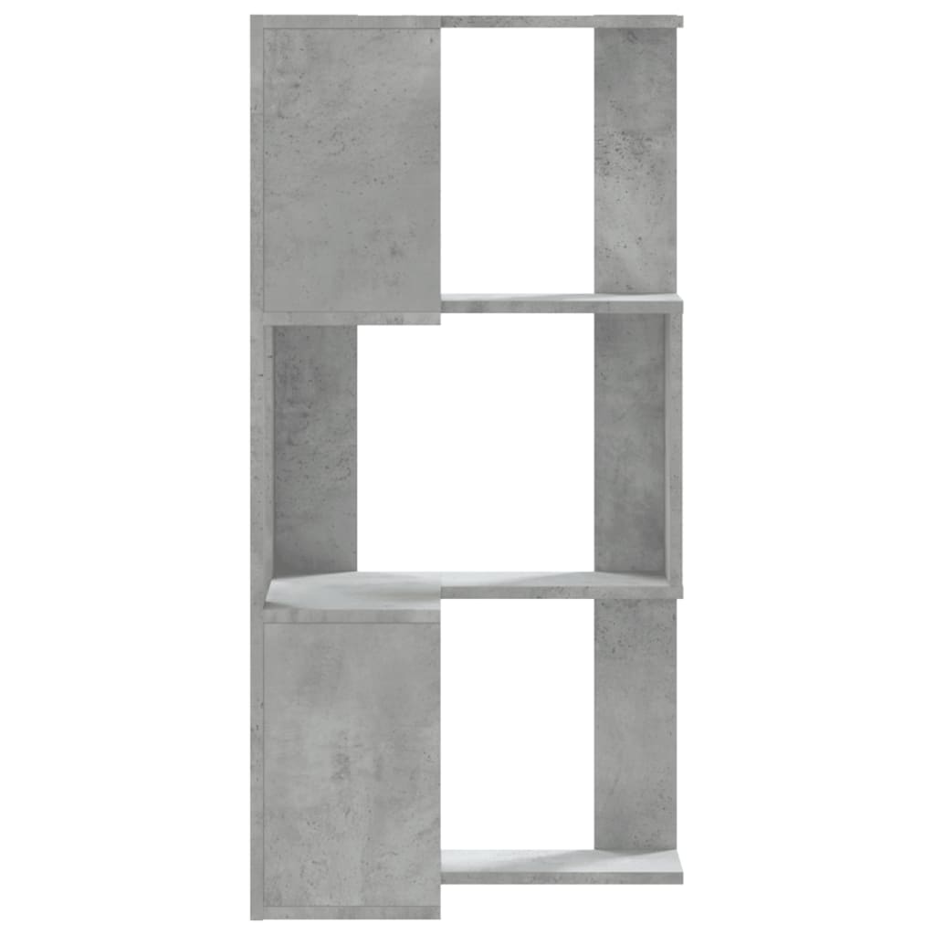 Corner Bookcase 3 - Tier Concrete Grey 50x50x102 cm Engineered Wood - Bargainia.com - 8721102948510 - 852594