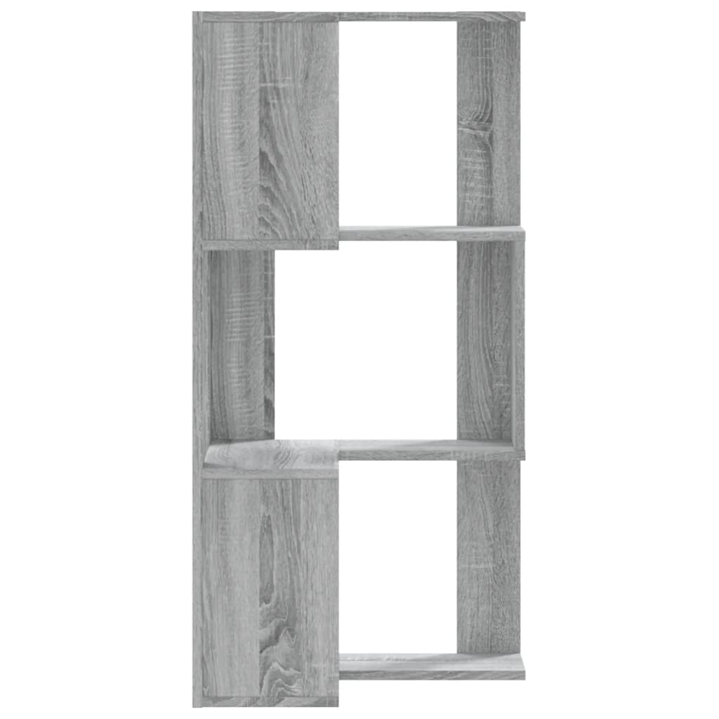 Corner Bookcase 3 - Tier Grey Sonoma 50x50x102 cm Engineered Wood - Bargainia.com - 8721102948534 - 852596