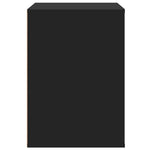 Corner Chest of Drawers Black 80x41x58 cm Engineered Wood - Bargainia.com - 