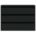 Corner Chest of Drawers Black 80x41x58 cm Engineered Wood - Bargainia.com - 