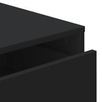 Corner Chest of Drawers Black 80x41x58 cm Engineered Wood - Bargainia.com - 