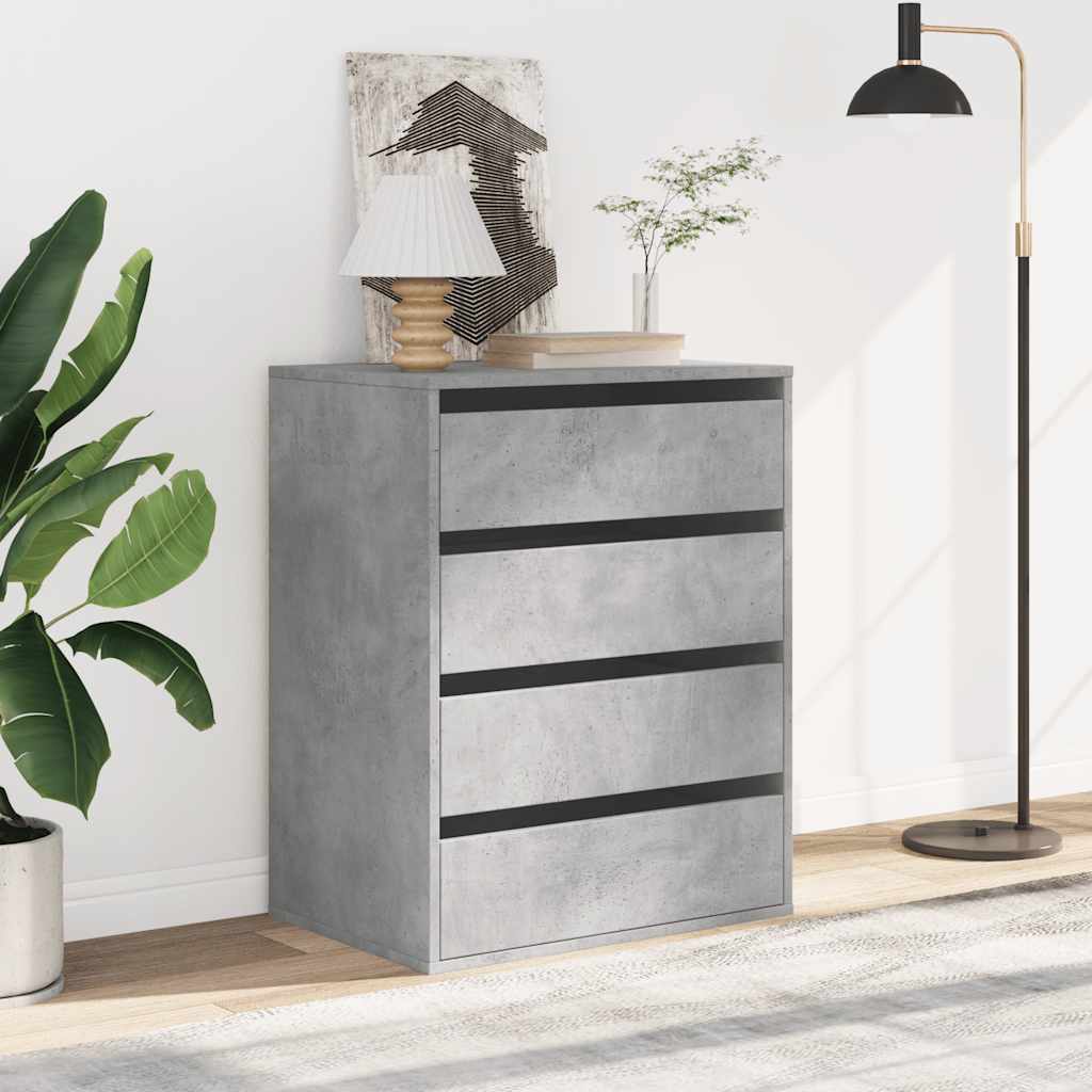 Corner Chest of Drawers Concrete Grey 60x41x76 cm Engineered Wood - Bargainia.com - 8721102951305 - 852873