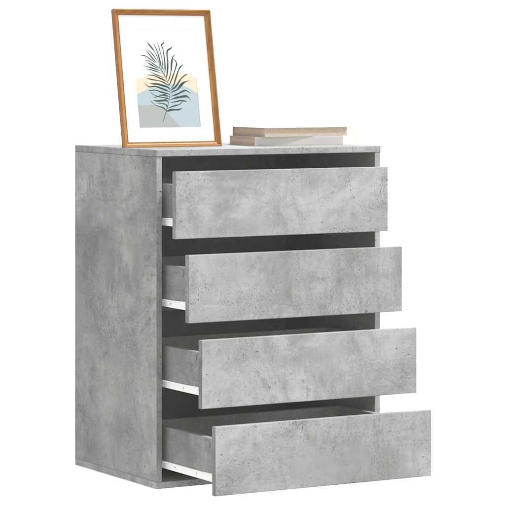 Corner Chest of Drawers Concrete Grey 60x41x76 cm Engineered Wood - Bargainia.com - 8721102951305 - 852873