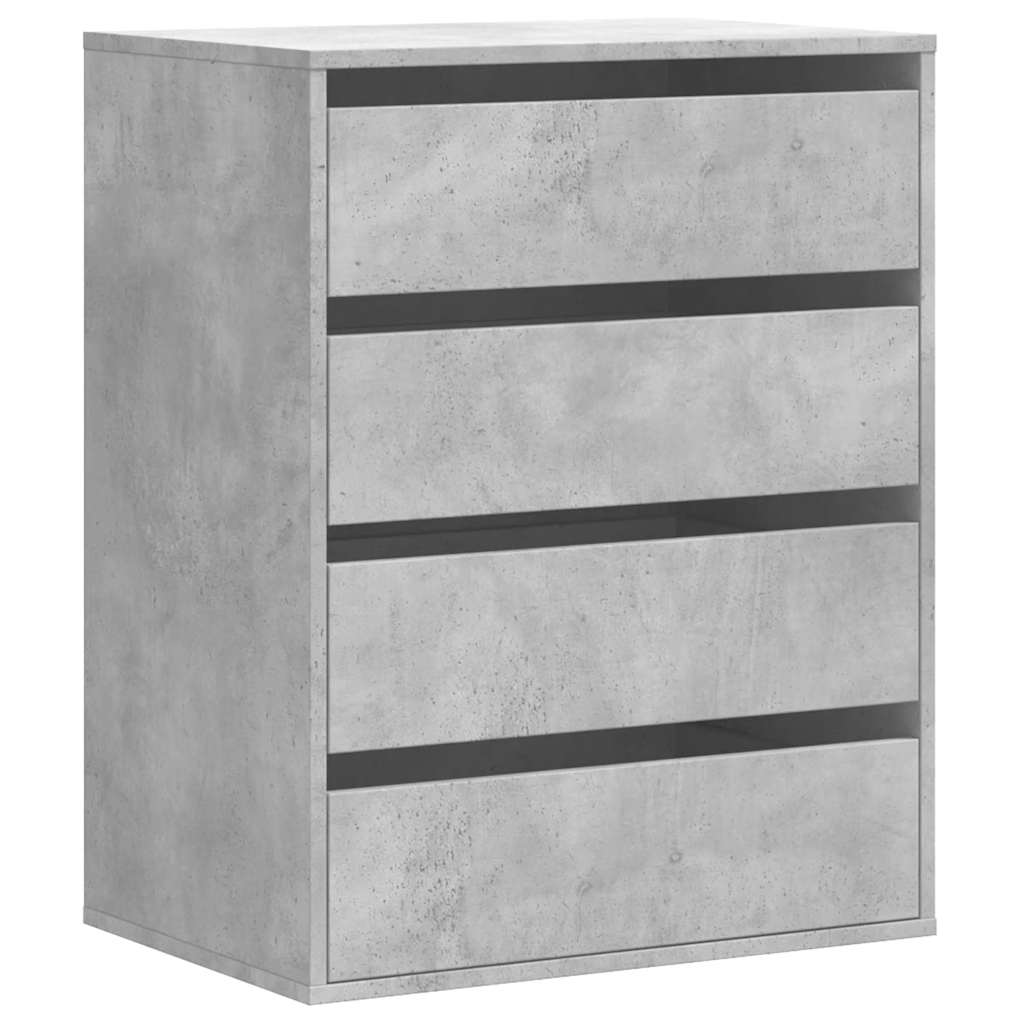 Corner Chest of Drawers Concrete Grey 60x41x76 cm Engineered Wood - Bargainia.com - 8721102951305 - 852873