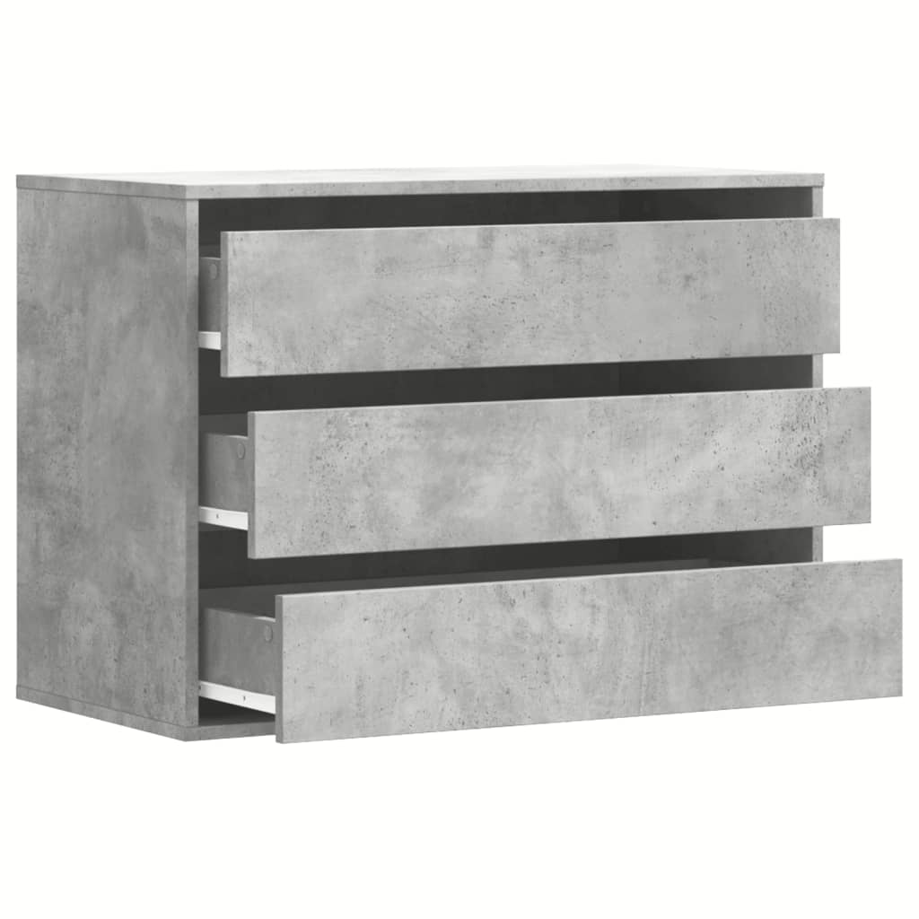Corner Chest of Drawers Concrete Grey 80x41x58 cm Engineered Wood - Bargainia.com - 8721102951121 - 852855