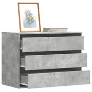 Corner Chest of Drawers Concrete Grey 80x41x58 cm Engineered Wood - Bargainia.com - 8721102951121 - 852855