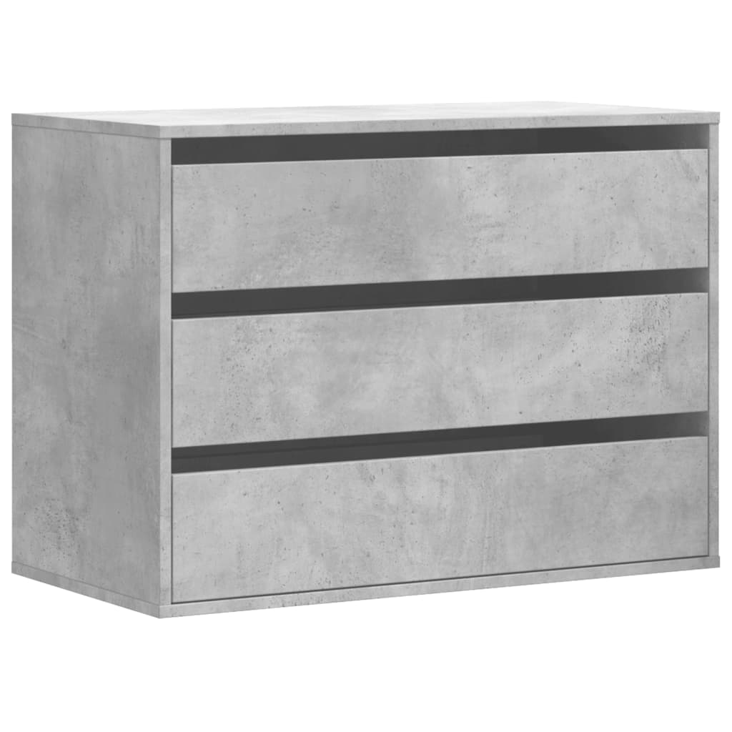 Corner Chest of Drawers Concrete Grey 80x41x58 cm Engineered Wood - Bargainia.com - 8721102951121 - 852855