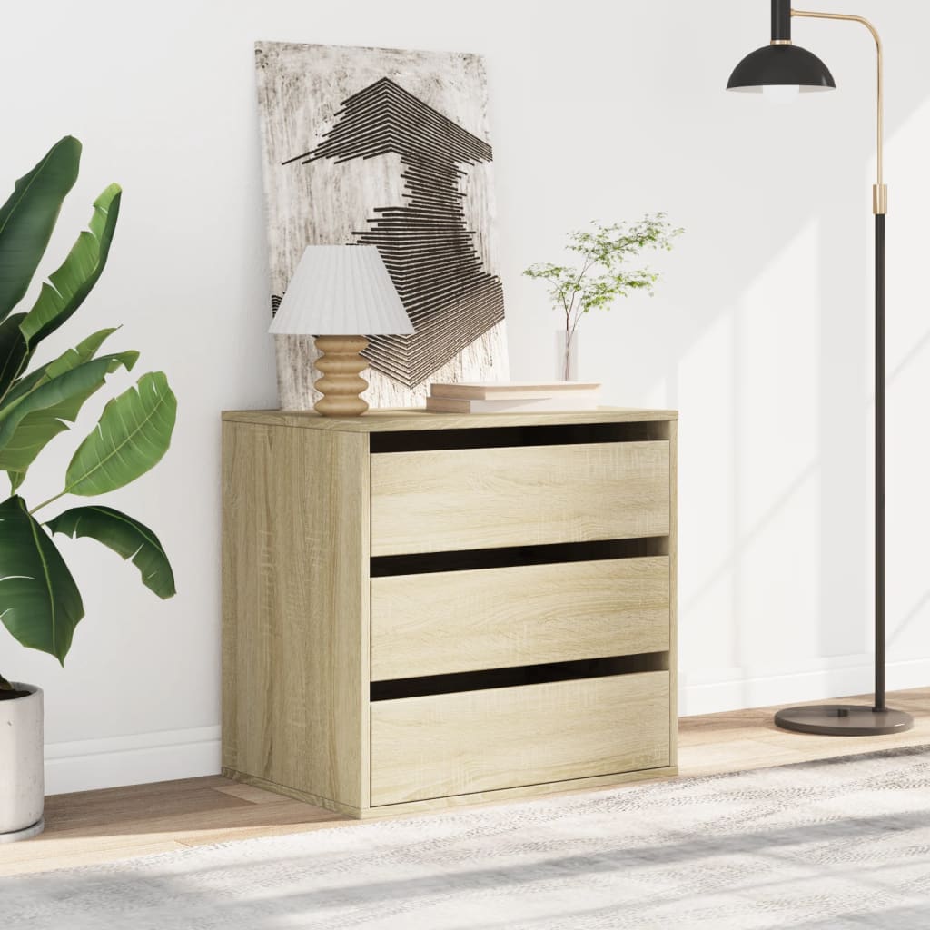 Corner Chest of Drawers Sonoma Oak 60x41x58 cm Engineered Wood - Bargainia.com - 8721102951022 - 852845