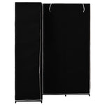 Corner Wardrobe Black 130x87x169 cm - Bargainia.com - 