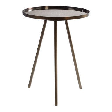 Corra Black Finish Side Table - Bargainia.com - 5018705440767