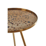 Corra Gold Finish Side Table - Bargainia.com - 5018705440781