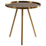 Corra Gold Finish Side Table - Bargainia.com - 5018705440781
