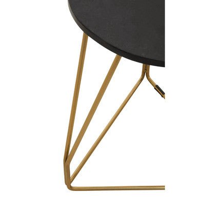 Corra Side Table With Black Marble Top - Bargainia.com - 5018705986920