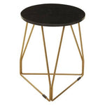 Corra Side Table With Black Marble Top - Bargainia.com - 5018705986920