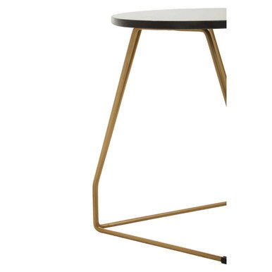 Corra Side Table With Black Marble Top - Bargainia.com - 5018705986920