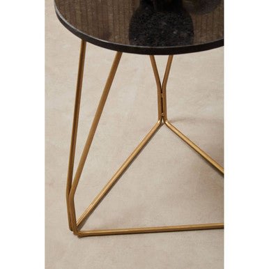 Corra Side Table With Black Marble Top - Bargainia.com - 5018705986920