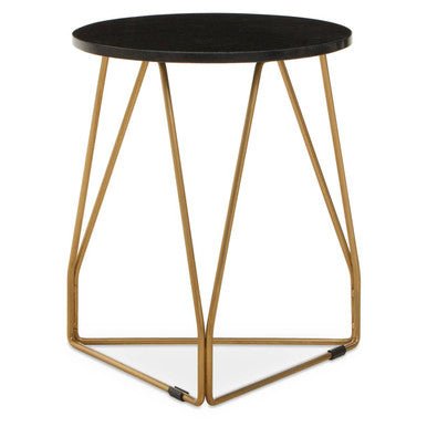 Corra Side Table With Black Marble Top - Bargainia.com - 5018705986920