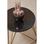 Corra Side Table With Black Marble Top - Bargainia.com - 5018705986920