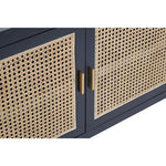 Corso Black Sideboard with 3 Rattan Doors - Bargainia.com - 5018705482538