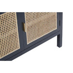 Corso Black Sideboard with 3 Rattan Doors - Bargainia.com - 5018705482538