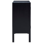 Corso Black Sideboard with Two Rattan Doors - Bargainia.com - 5018705482521