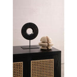 Corso Black Sideboard with Two Rattan Doors - Bargainia.com - 5018705482521