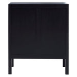 Corso Black Sideboard with Two Rattan Doors - Bargainia.com - 5018705482521
