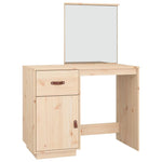 Cosmetic Desk 95x50x134 cm Solid Wood Pine - Bargainia.com - 