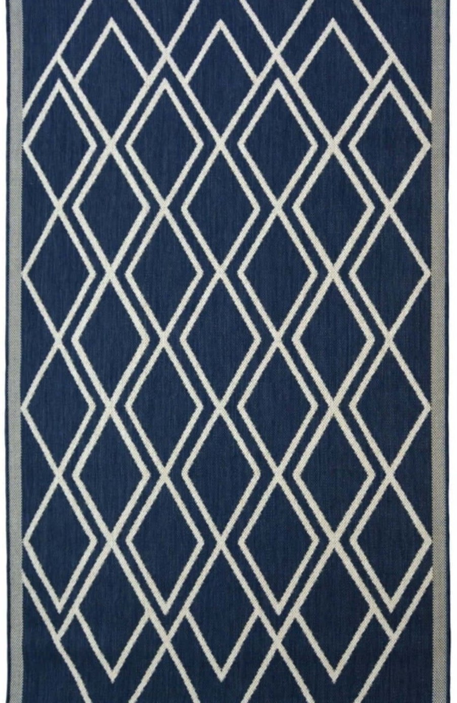 County Diamonds Indoor/Outdoor Rug | 11651A - Bargainia.com - 5053095227420 - 11651A-NAVY-080/150