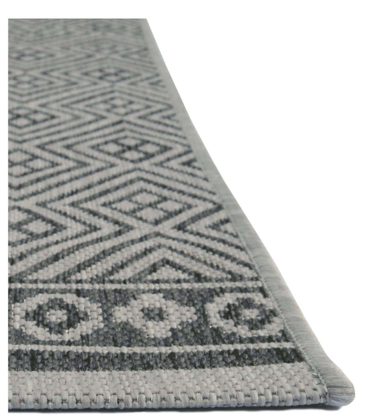 County Geo Grey Indoor/Outdoor Rug | 11344A - Bargainia.com - 5053095226317 - 11344A-GREY080/150