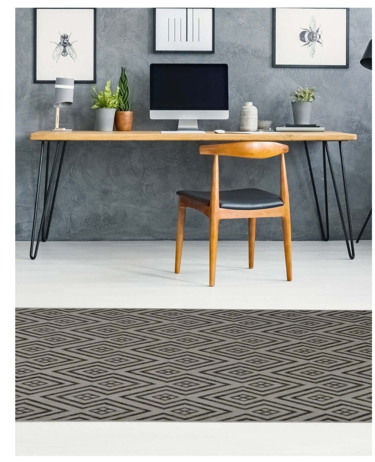 County Geo Grey Indoor/Outdoor Rug | 11344A - Bargainia.com - 5053095226317 - 11344A-GREY080/150