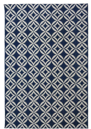 County Geo Indoor/Outdoor Rug | 11419A - Bargainia.com - 5053095227536 - 11419A-NAVY080/150