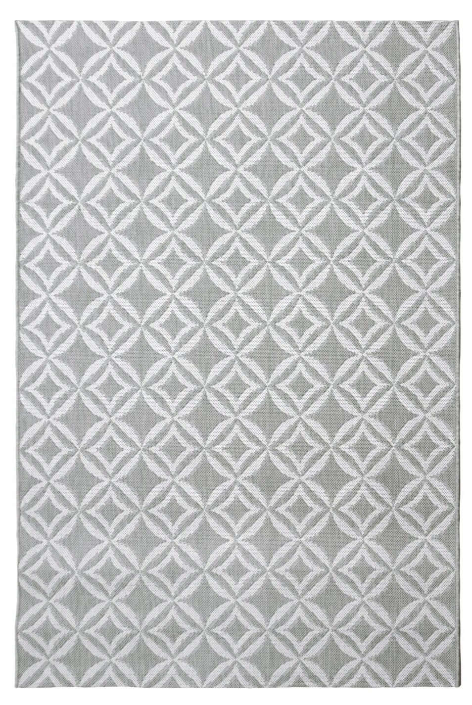 County Geo Indoor/Outdoor Rug | 11419A - Bargainia.com - 5053095227581 - 11419A-GREY080/150