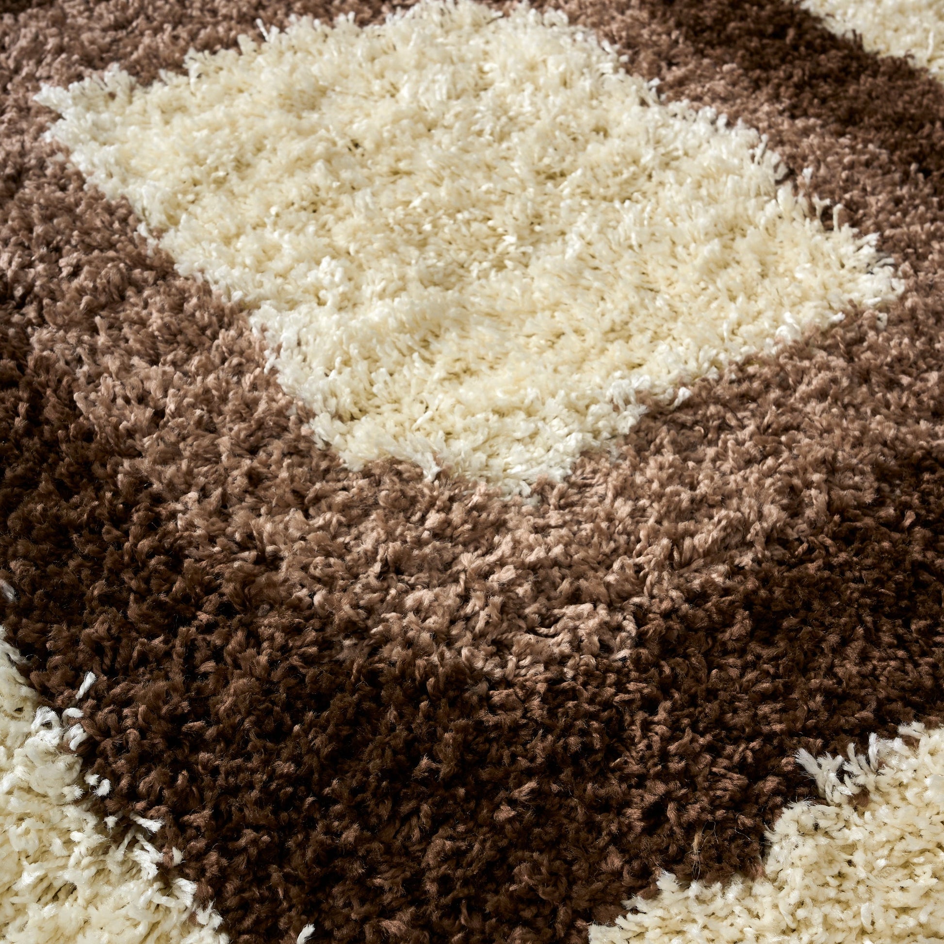 Cream Boxed Thick Shaggy Rug - California Rugs Rug Masters