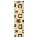 Cream Boxed Thick Shaggy Rug - California - Bargainia.com - 