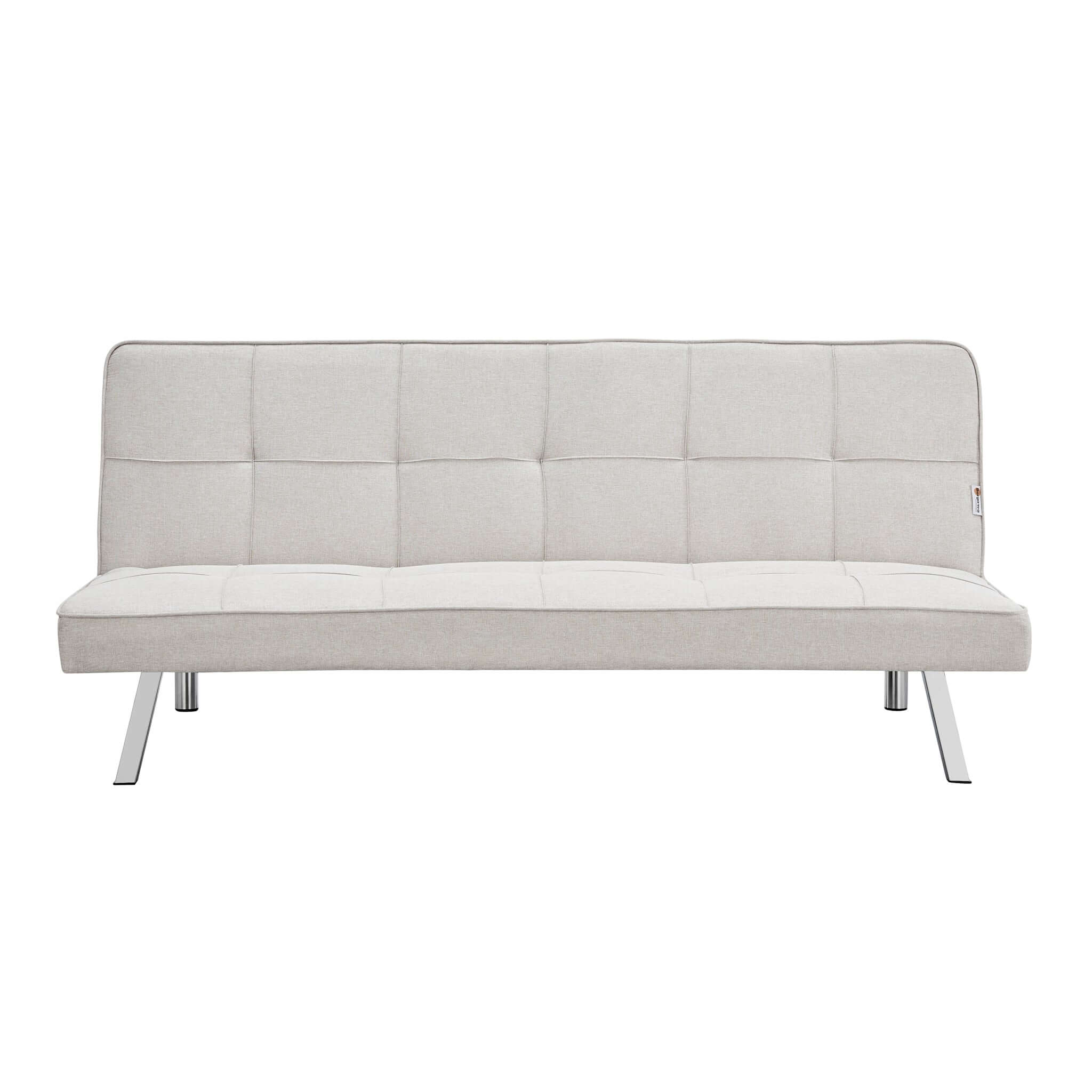 Cream Click Clack 3 Seater Sofa Bed - Britney Bargainia