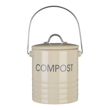Cream Compost Bin With Handle - Bargainia.com - 5018705727868
