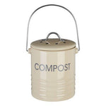 Cream Compost Bin With Handle - Bargainia.com - 5018705727868