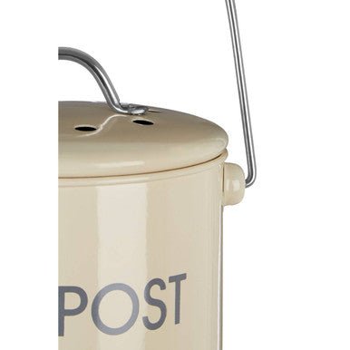 Cream Compost Bin With Handle - Bargainia.com - 5018705727868