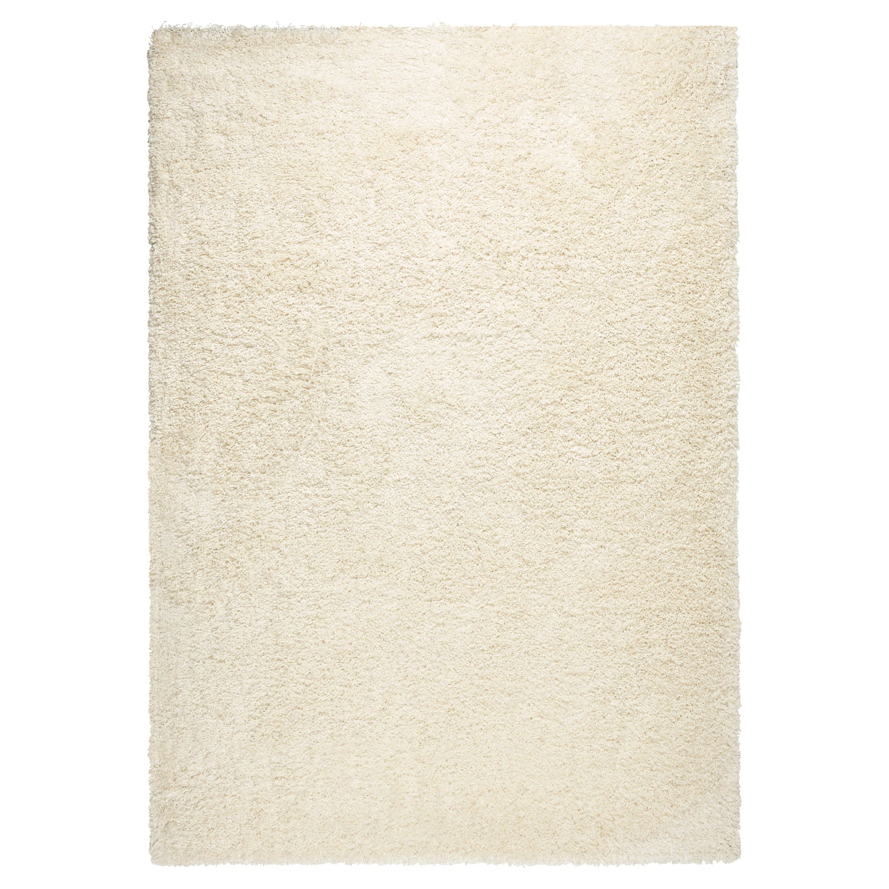 Cream Thick Shaggy Rug - California - Bargainia.com - 