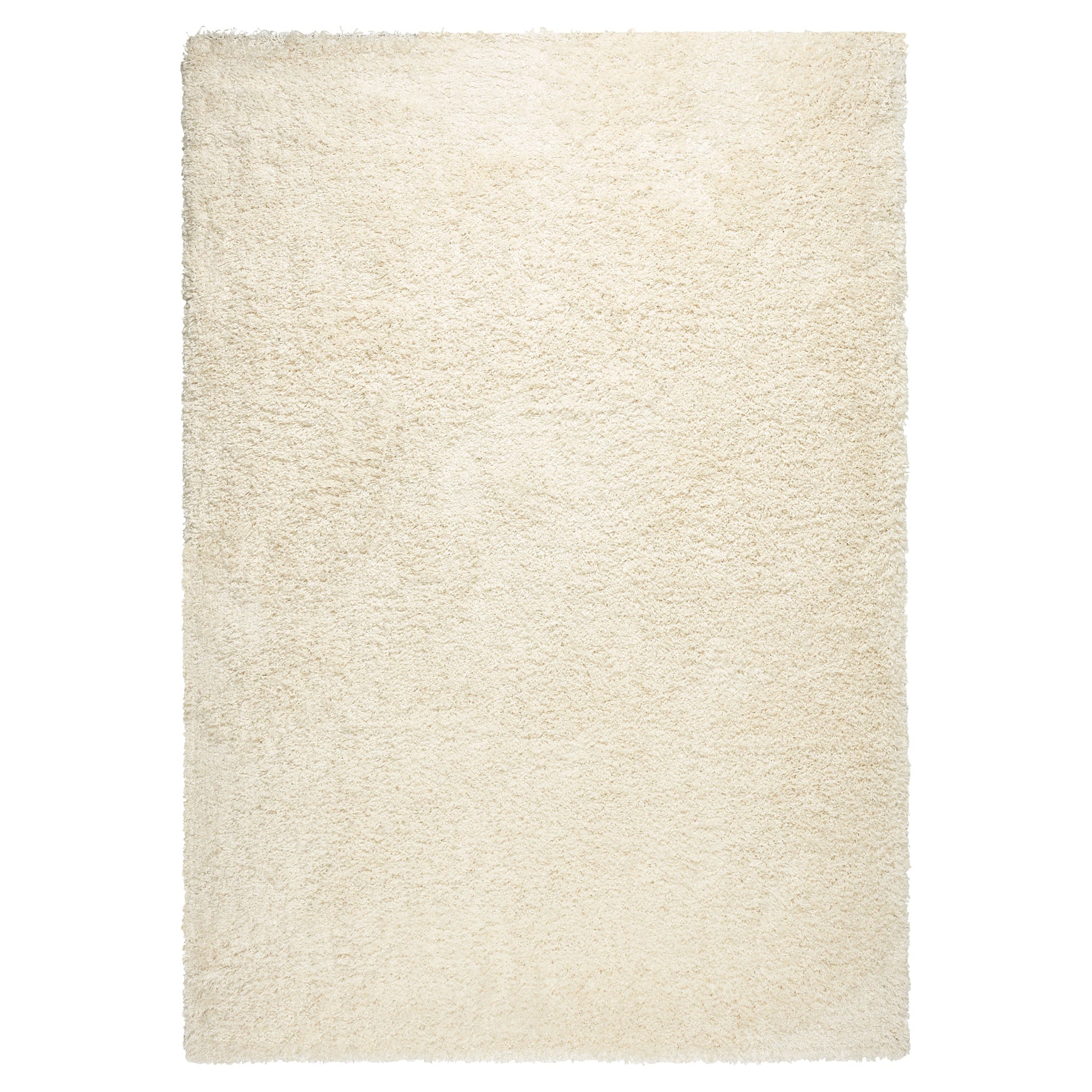 Cream Thick Shaggy Rug - California Rugs Rug Masters 60x110cm (2'x3'7")