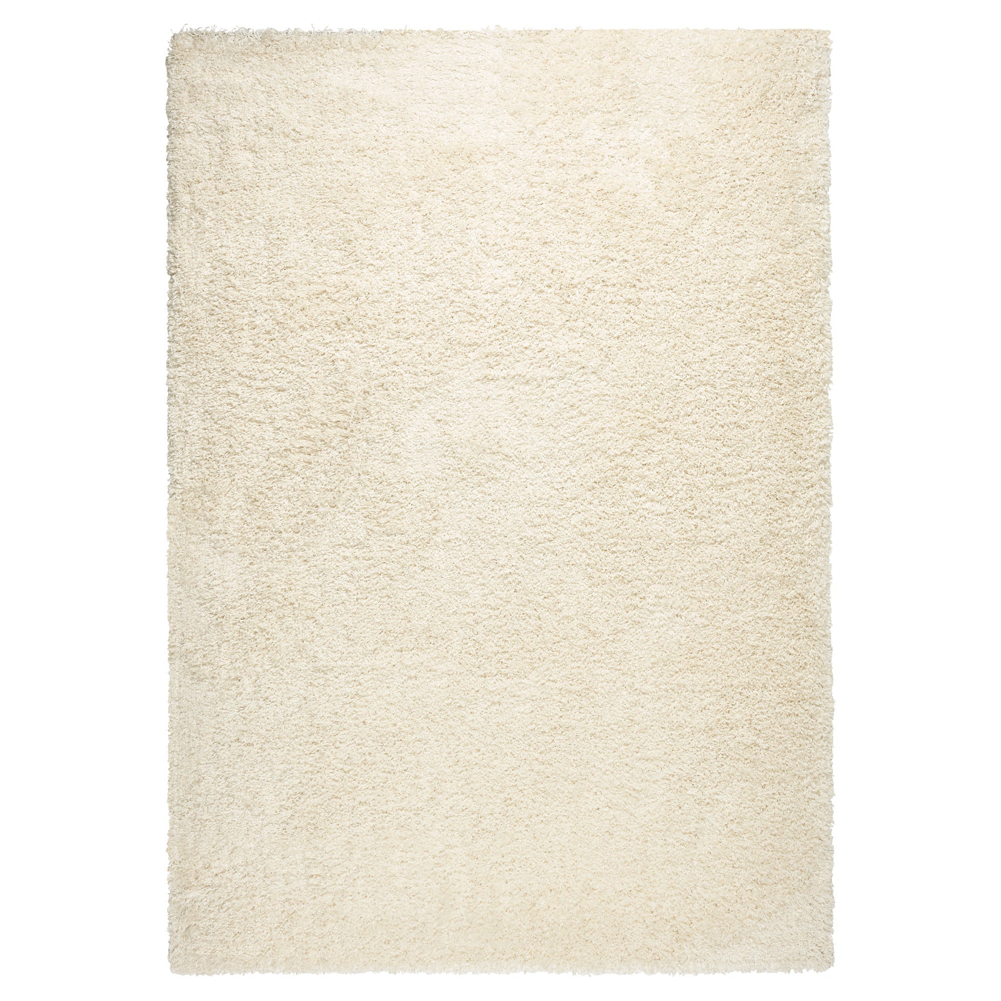 Cream Thick Shaggy Rug - California Rugs Rug Masters 60x110cm (2'x3'7")